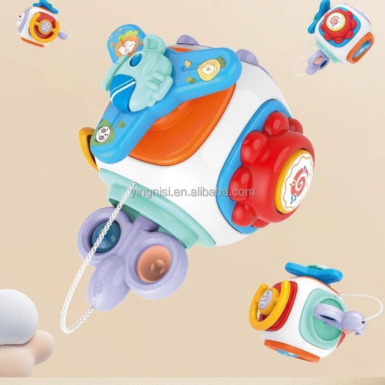 Juguete Cubo 8en1 Educativo Estimular Sonido Bebes Lau-3