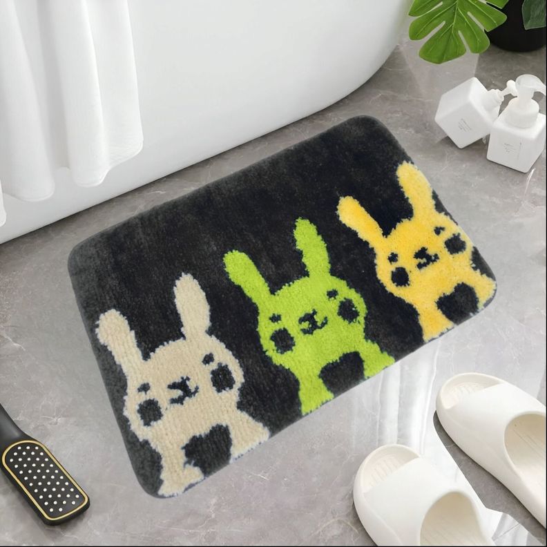 Alfombra Baño Absorbente Antideslizante Microfibra Jhn-6