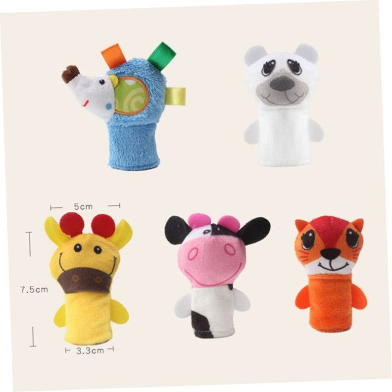 Set 2 Juguete Felpa Muñeco Dedos Divertido Titere Cuento Lau-1