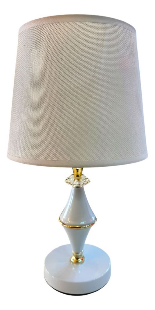 Lámparas Velador Mesa Moderna Dormitorios Blanca Jhn-0