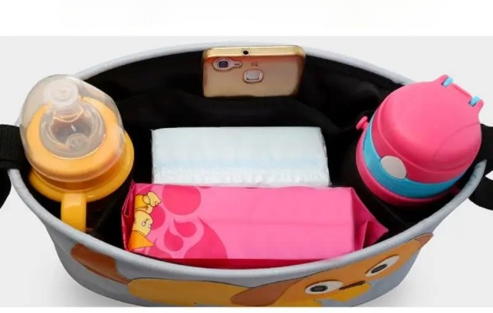 Organizador Coche Pañal Biberon Accesorios Dibujos Bebe Lau-4