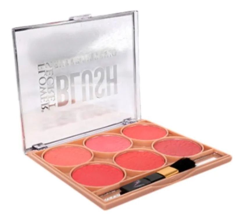Paq 12 Paletas Rubores 6 Tonos Maquillaje Rostro Ojos ALJ