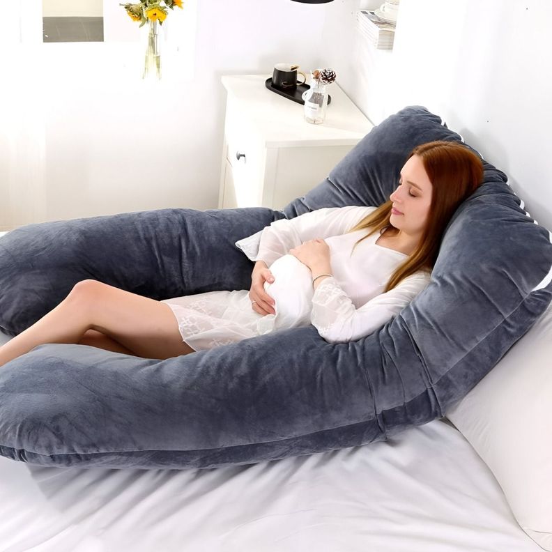 Cojín Almohada Maternal U Funda Extra Suave Multiusos Jhn-6