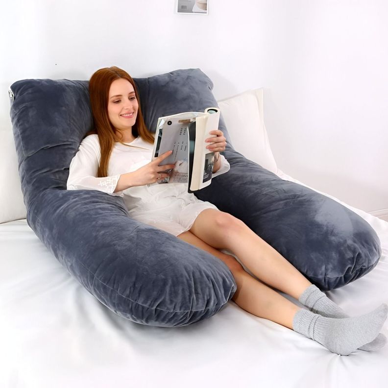 Cojín Almohada Maternal U Funda Extra Suave Multiusos Jhn-9