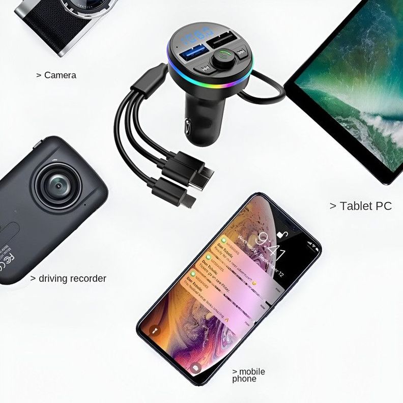 Transmisor Manos Libre G45 USB Audio Microfono Bluetooth Lau-7