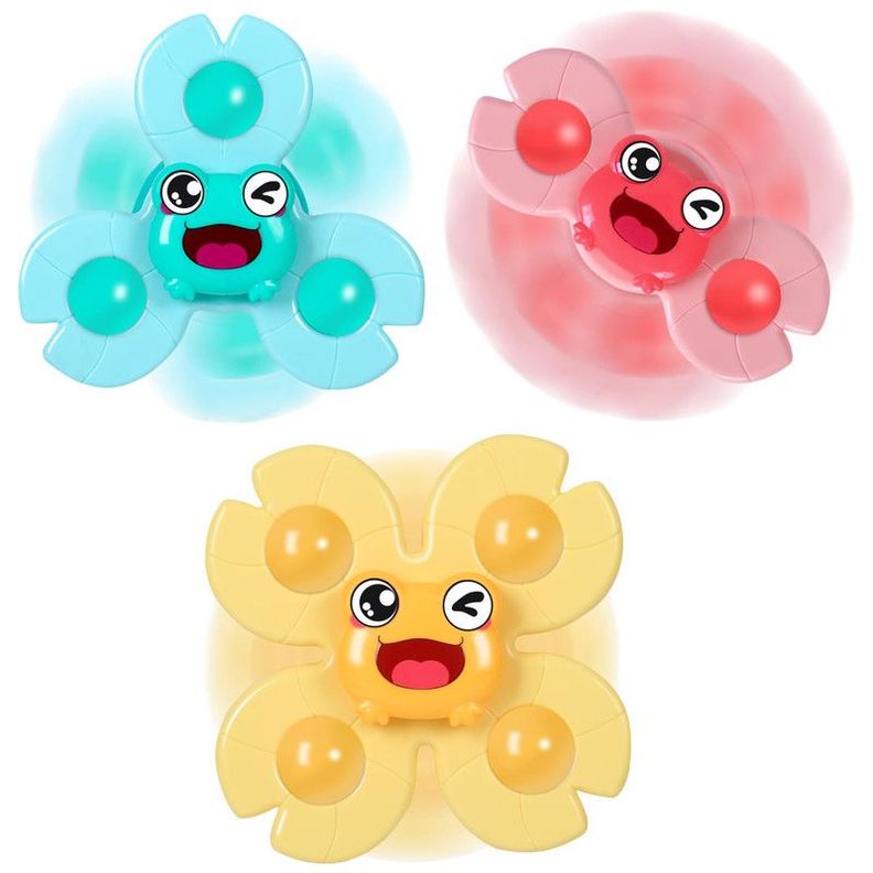 Set 2 Juguete Spinner Giratorio Ventosa Sensorial Bebes Lau-0