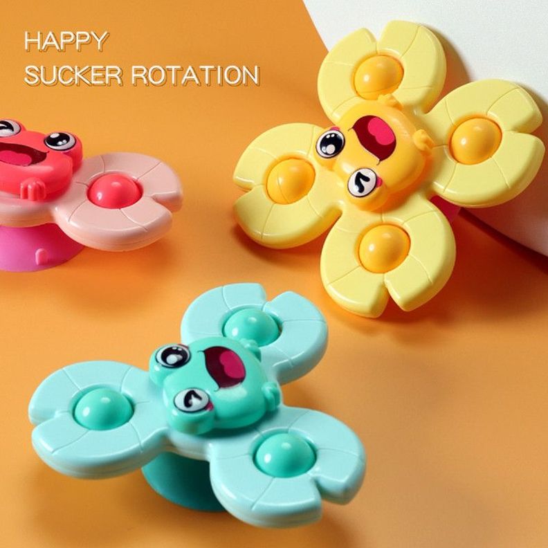 Set 2 Juguete Spinner Giratorio Ventosa Sensorial Bebes Lau-4
