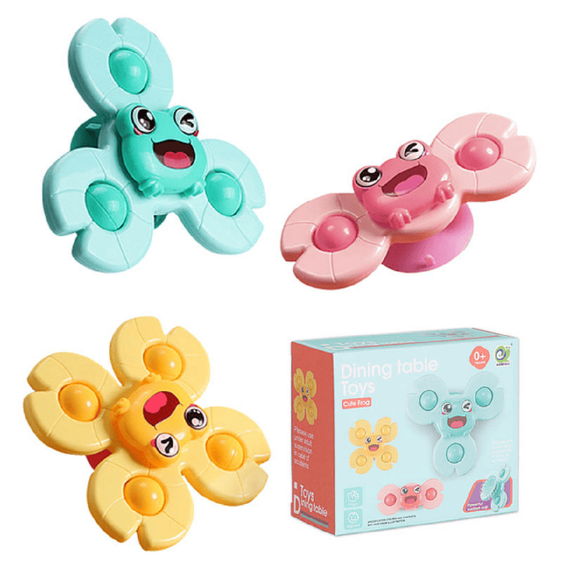 Set 2 Juguete Spinner Giratorio Ventosa Sensorial Bebes Lau-5