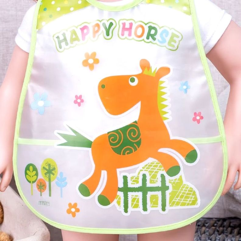 Set de 8 Baberos Impermeables Bebés Ajustable Unisex Jhn-4