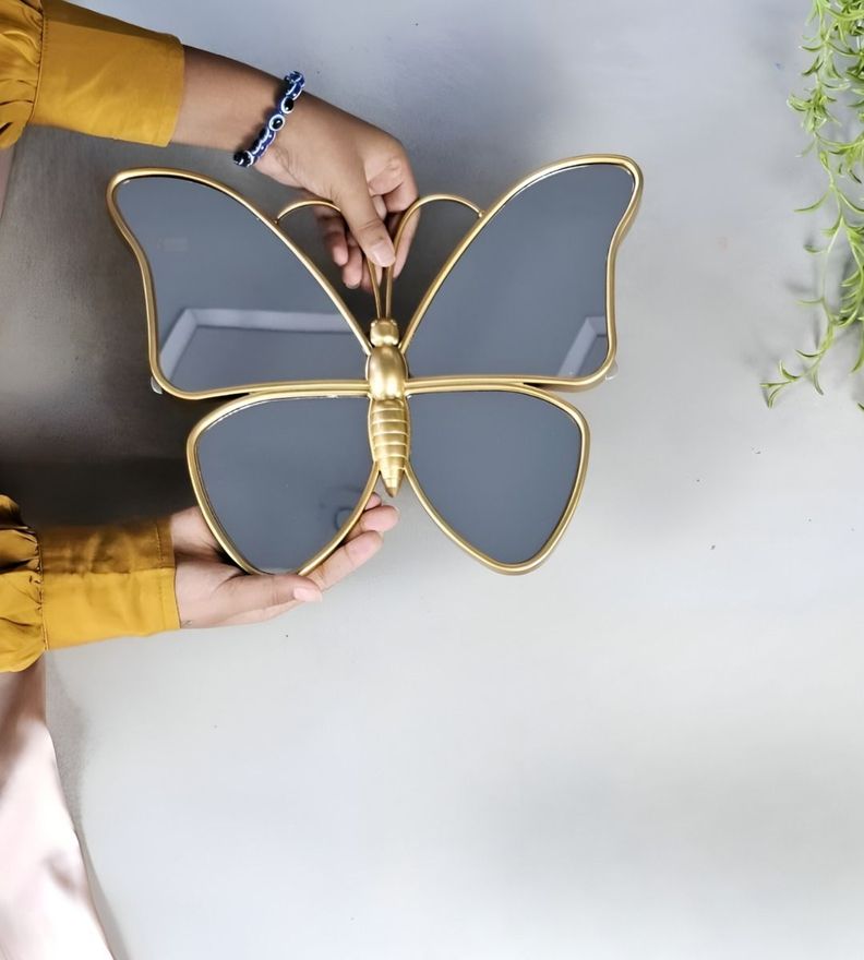 Set 3 Espejo Mariposas Diseño Flores Pared Decorativo Jhn-8