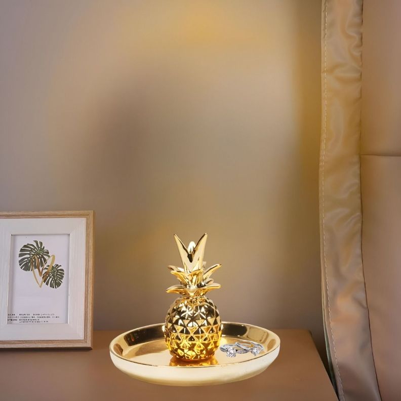Set 2 Organizador Joyas Plato Almacenamiento Decoración Jhn-8