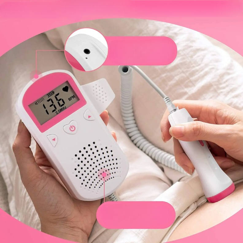Monitor Fetal Doppler Latidos Fetales Corazón Bebé Lau-1