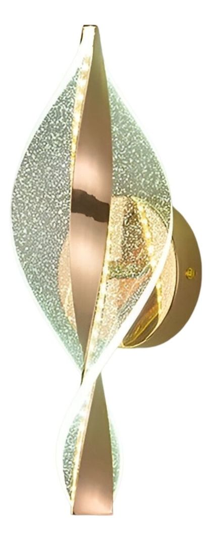 Lámpara Pared Moderna Aplique Dorado Decoración LED Jhn-0