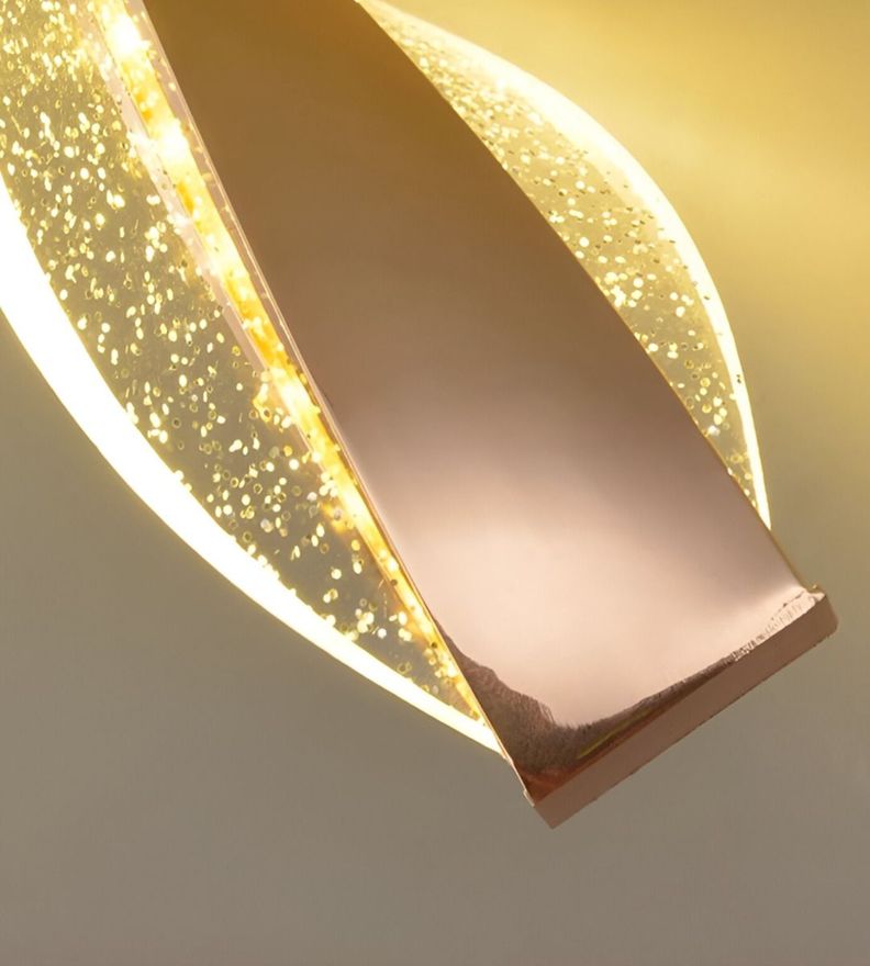 Lámpara Pared Moderna Aplique Dorado Decoración LED Jhn-1