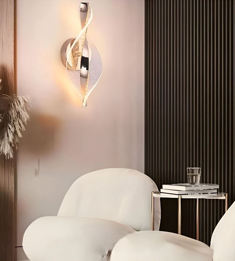 Lámpara Pared Moderna Aplique Dorado Decoración LED Jhn-6