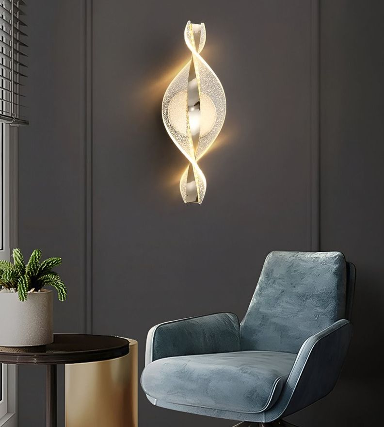 Lámpara Pared Moderna Aplique Dorado Decoración LED Jhn-7