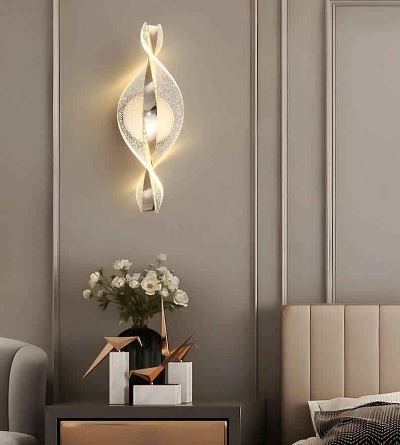Lámpara Pared Moderna Aplique Dorado Decoración LED Jhn-8