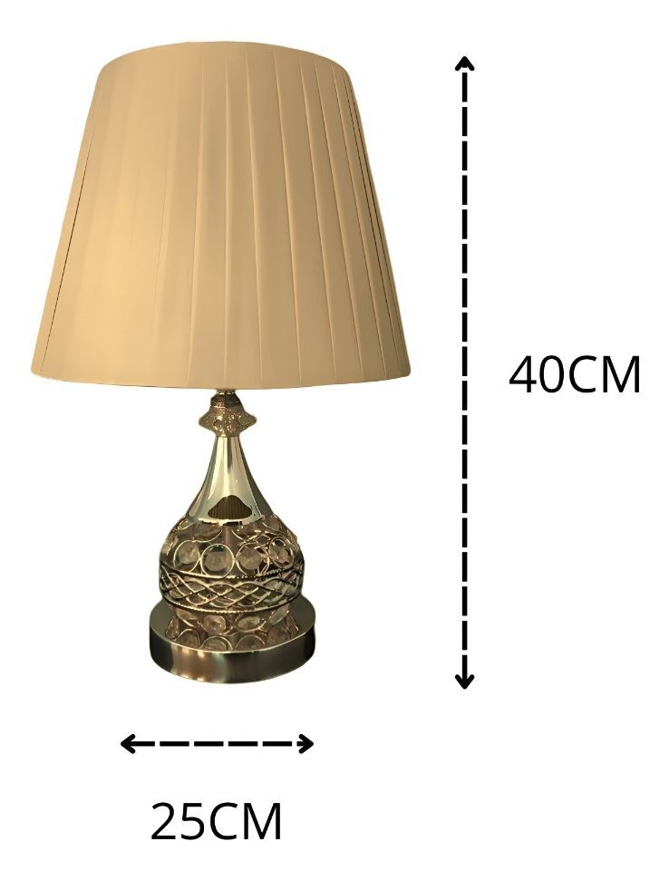 Lámpara Mesa Lectura Minimalista Noche Decorativa Dorada Jhn-9