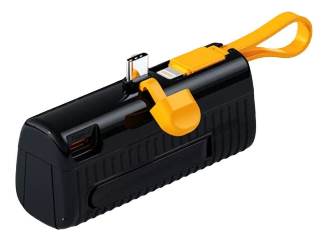 Cargador Inalambrico Mini Ultracompacto Soporte Doble Puerto Negro