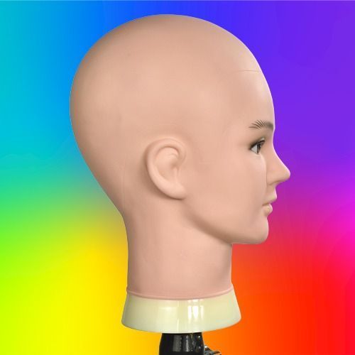 Cabeza Maniquí Calvo Peluca Profesional Exhibidor Jhn-5