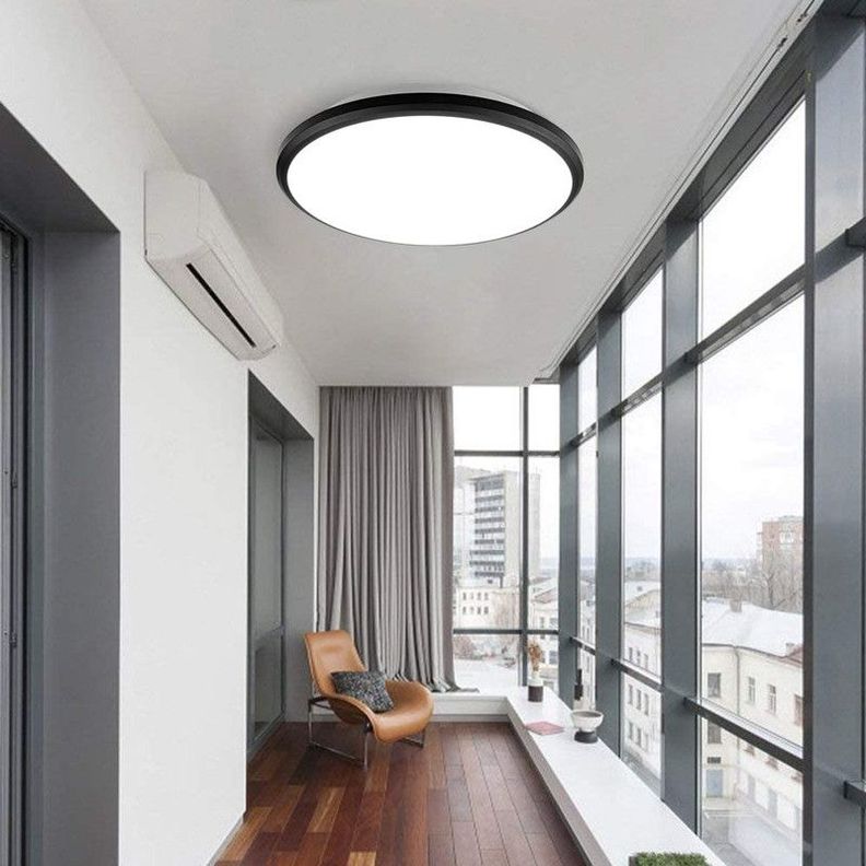 Lampara Techo Ovalada LED Moderna Sala Cocina Lau-5
