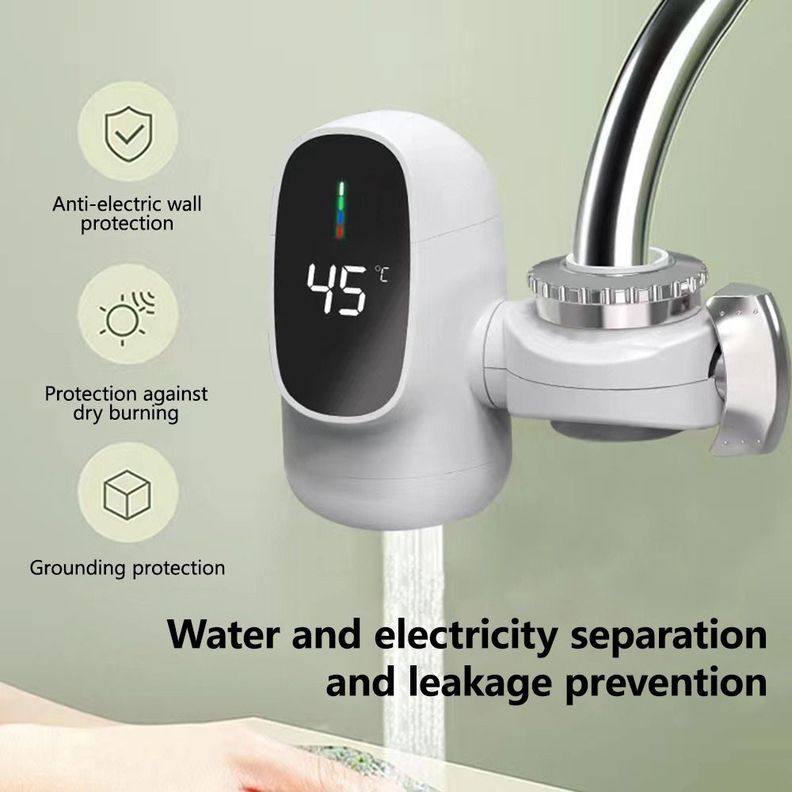 Calentador Agua Eléctrico Cocina Grifo Instantáneo Jhn-7