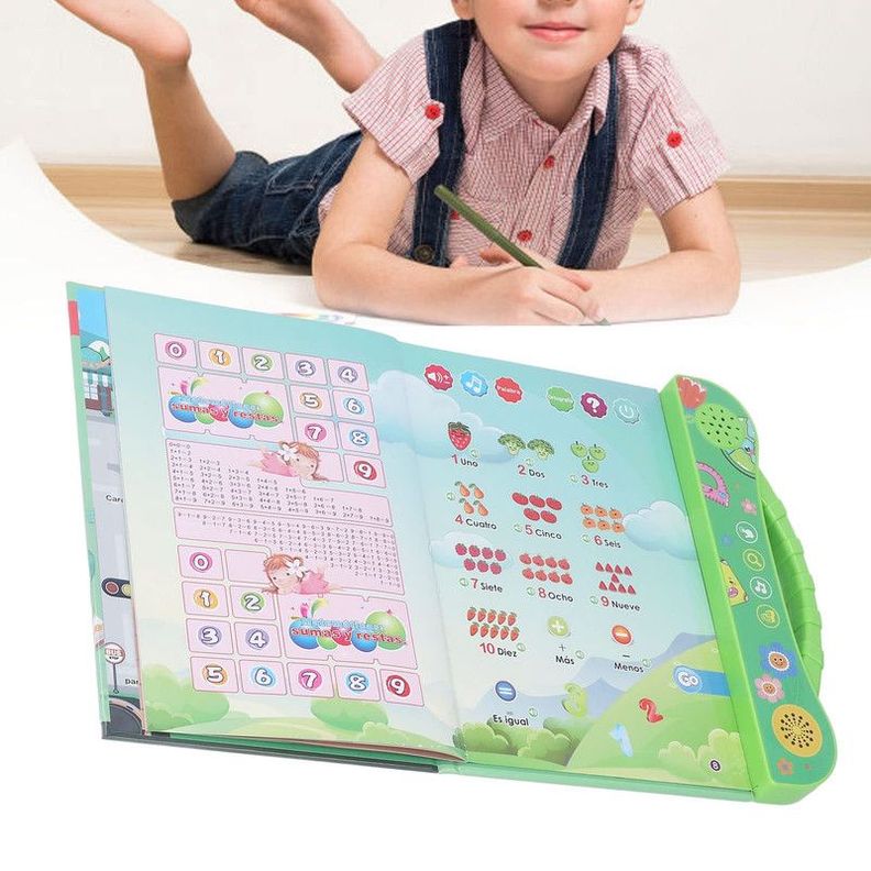 Juguete Libro Aprendizaje Ingles Español Sonido Niños Lau-1