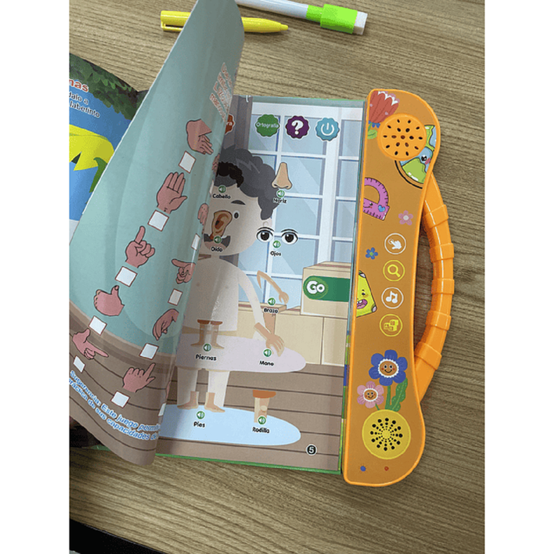 Juguete Libro Aprendizaje Ingles Español Sonido Niños Lau-5