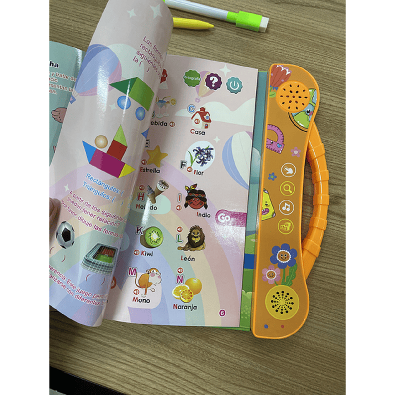 Juguete Libro Aprendizaje Ingles Español Sonido Niños Lau-7