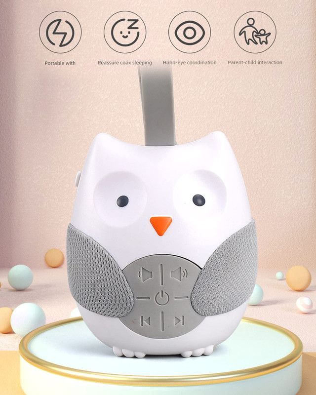 Maquina Robot Monitor Sueño Ruido Buho Cuna Dormir Bebes Lau-1