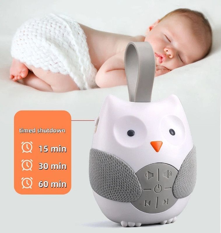 Maquina Robot Monitor Sueño Ruido Buho Cuna Dormir Bebes Lau-5