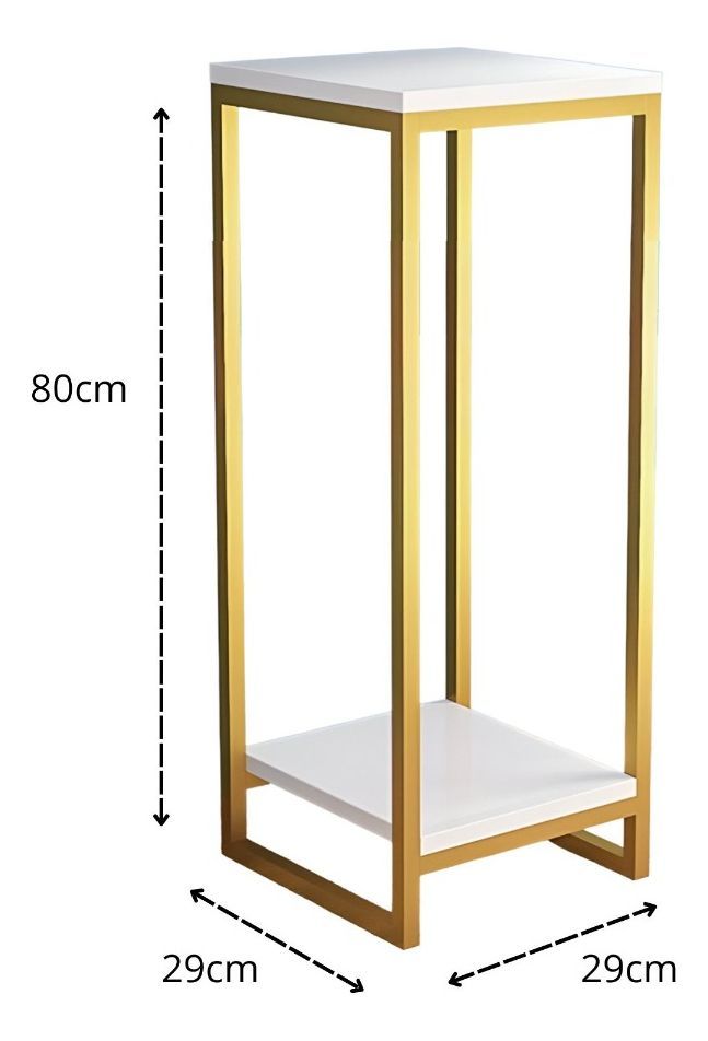 Porta Maceta Soporte Exhibición Plantas 2 Niveles 80cm Jhn-9