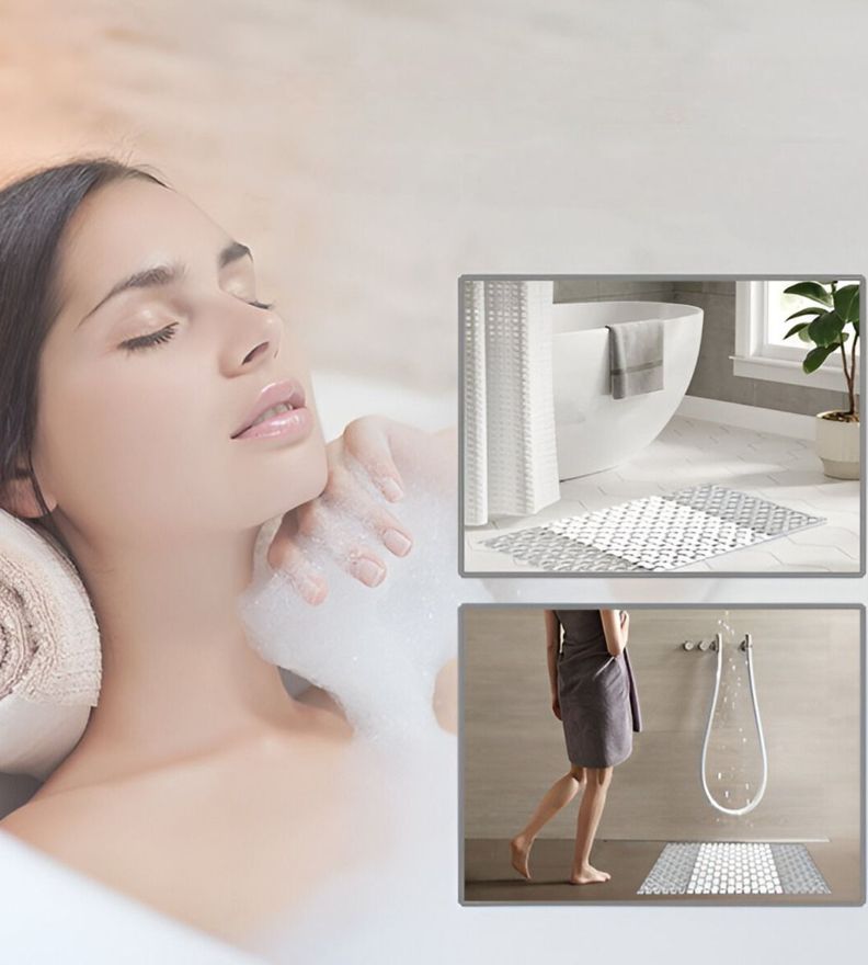 Alfombra Baño Ducha Antideslizante Agujeros Drenaje Jhn-5