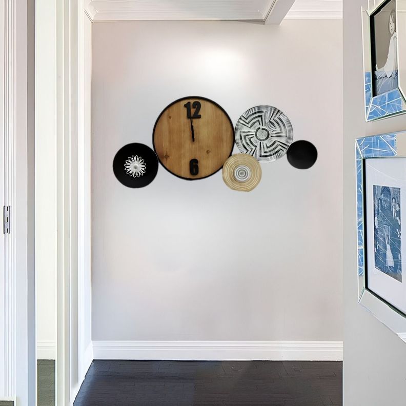 Reloj Pared Granja Grande Rústico Decorativo Jhn-3