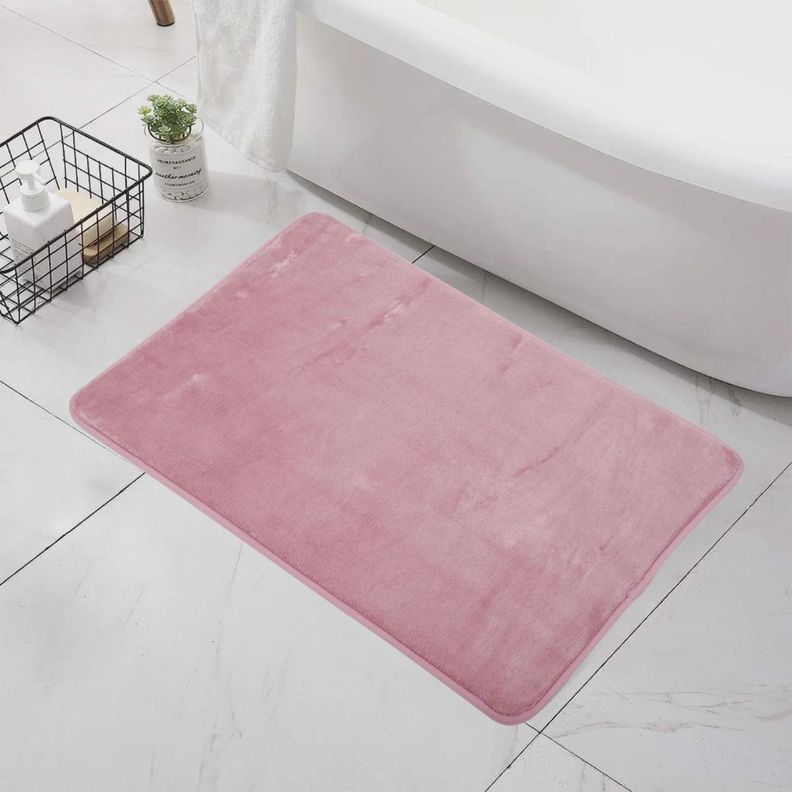 Set 3 Alfombra Baño Suave Antideslizante Terciopelo Jhn-5