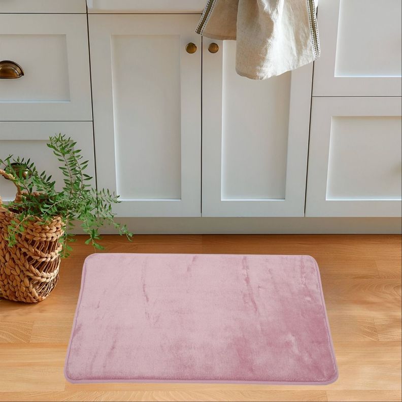 Set 3 Alfombra Baño Suave Antideslizante Terciopelo Jhn-8