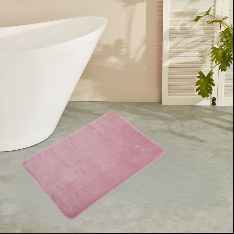 Set 3 Alfombra Baño Suave Antideslizante Terciopelo Jhn-9