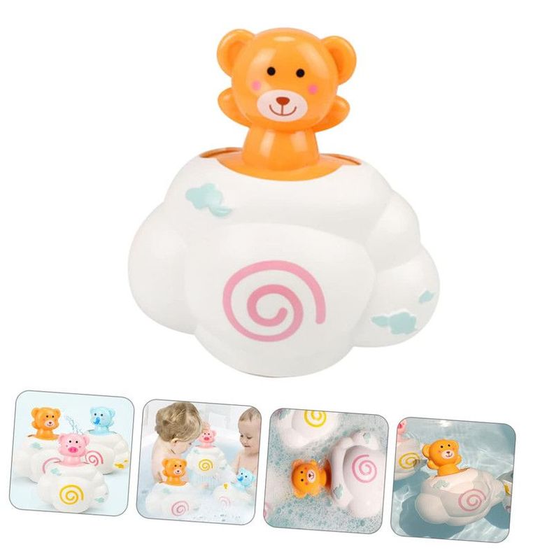 Set 6 Juguete Baño Chorro Agua Divertido Bebes Ducha Lau-1
