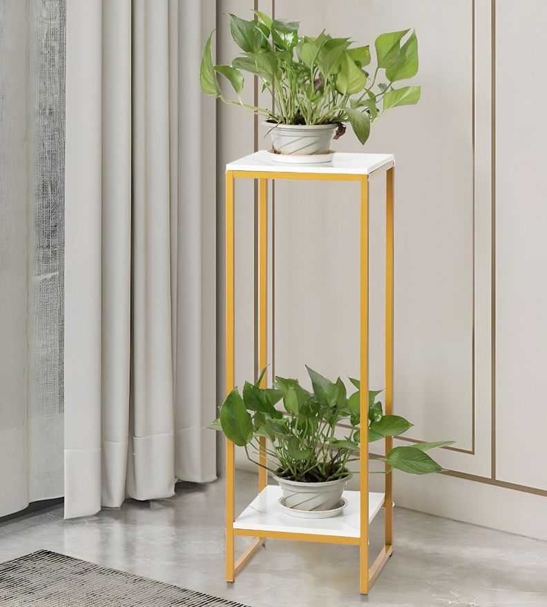 Porta Maceta Soporte Plantas 2 Niveles Exhibición 100cm Jhn-1