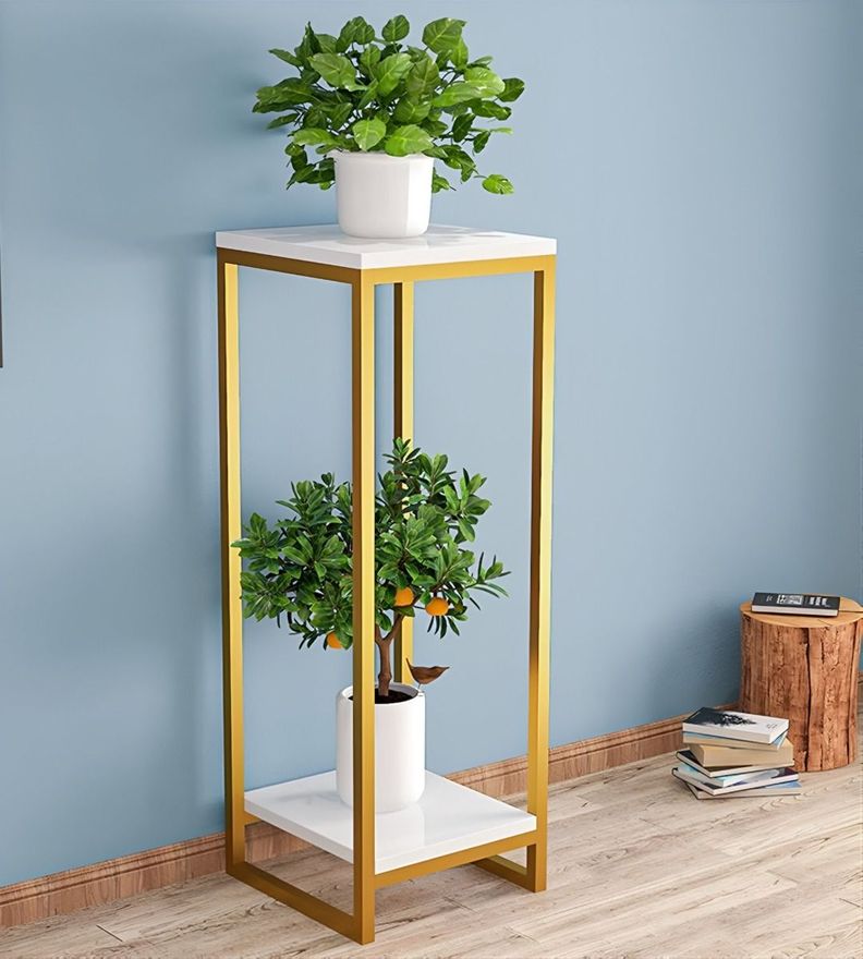 Porta Maceta Soporte Plantas 2 Niveles Exhibición 100cm Jhn-2