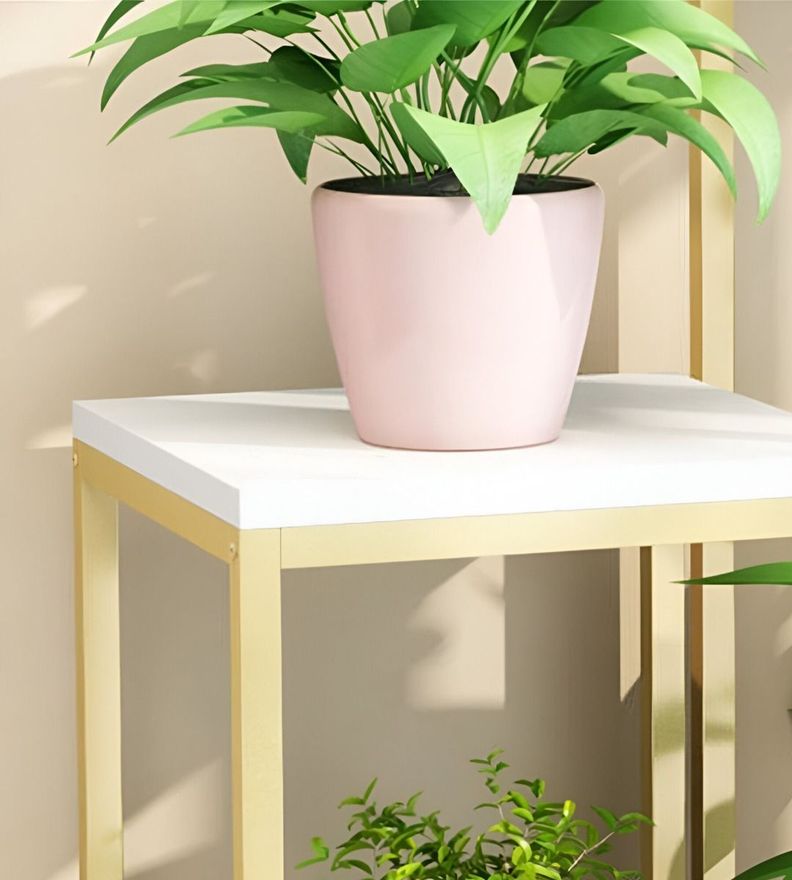 Porta Maceta Soporte Plantas 2 Niveles Exhibición 100cm Jhn-4