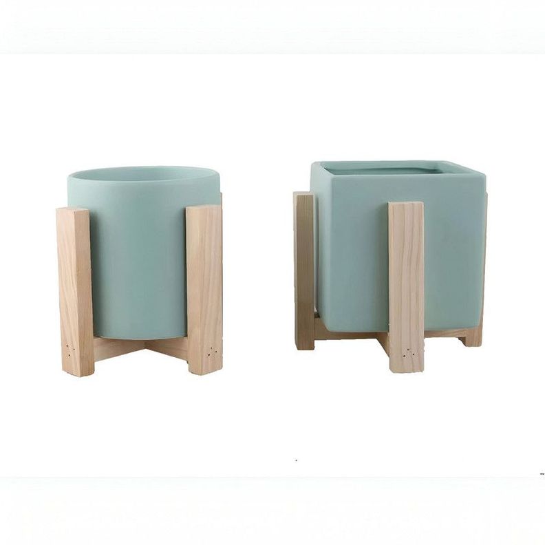 Maceta Ceramica Soporte Plantas Nordica Adorno Hogar Lau-0