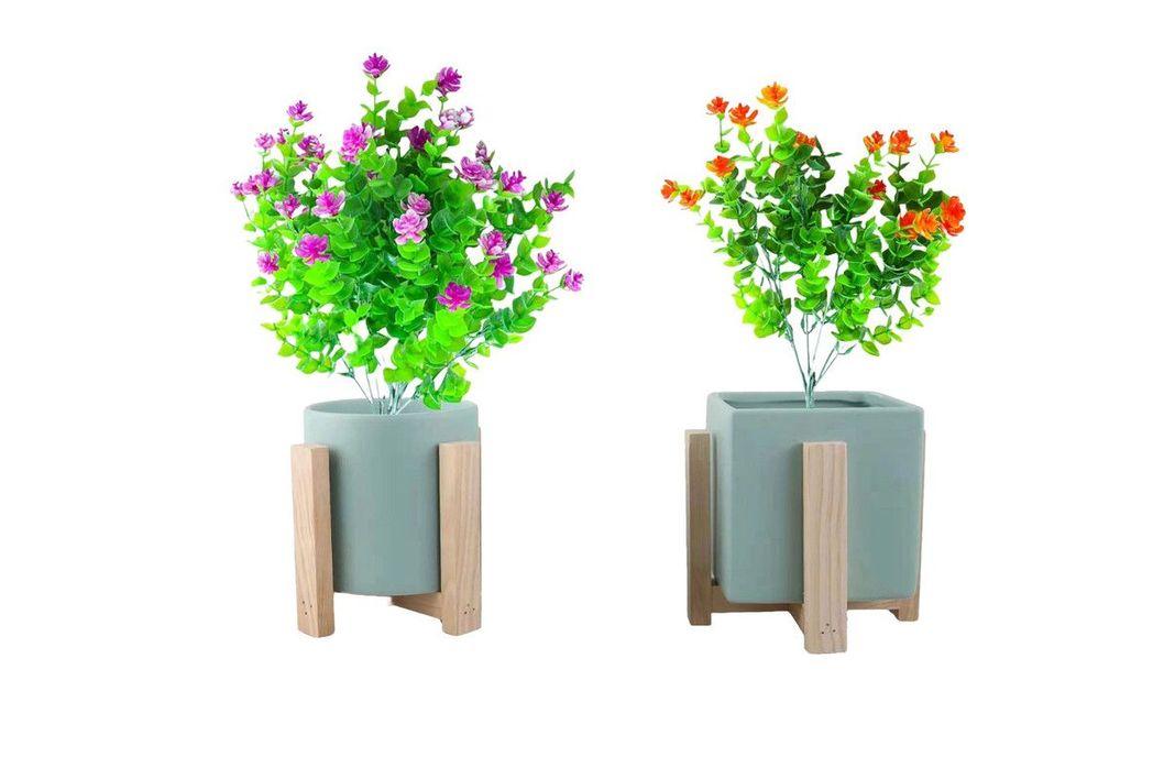 Maceta Ceramica Soporte Plantas Nordica Adorno Hogar Lau-2