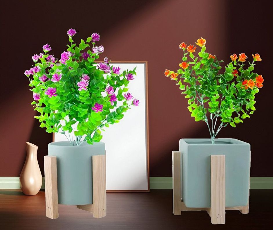 Maceta Ceramica Soporte Plantas Nordica Adorno Hogar Lau-3