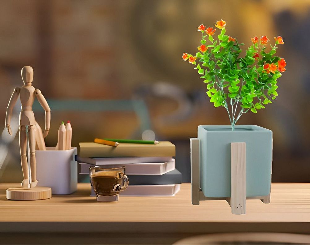 Maceta Ceramica Soporte Plantas Nordica Adorno Hogar Lau-6