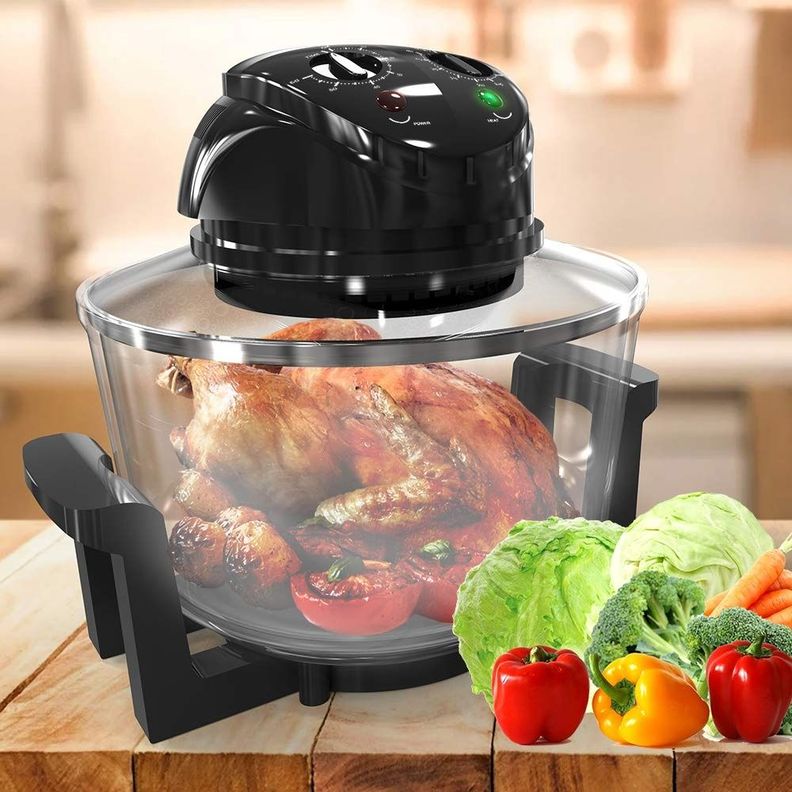 Freidora Aire 3 en 1 Halógena Cesta Antiadherente Horno Jhn-7