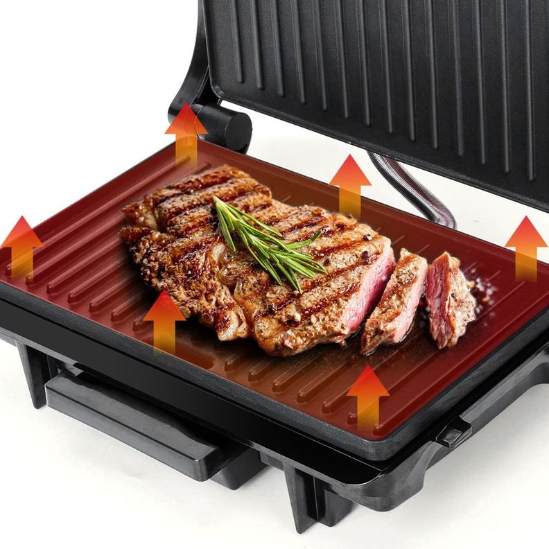 Máquina Panini Grill Parrilla Sandwichera Antiadherente Jhn-2