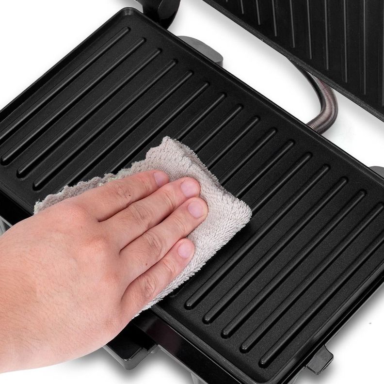 Máquina Panini Grill Parrilla Sandwichera Antiadherente Jhn-3