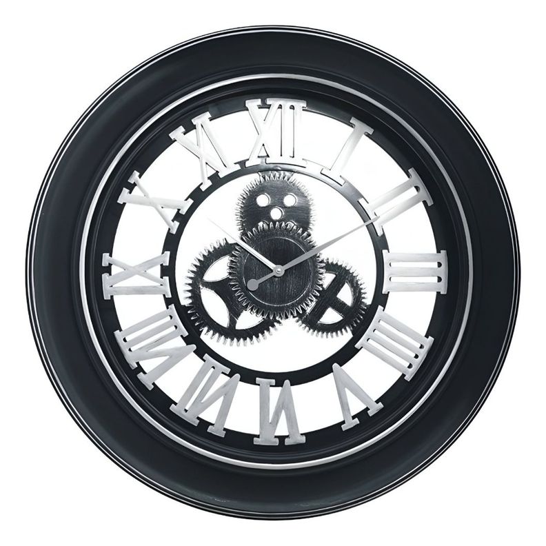 Reloj Pared Grande Madera Campestre Vintage 3D Jhn-0