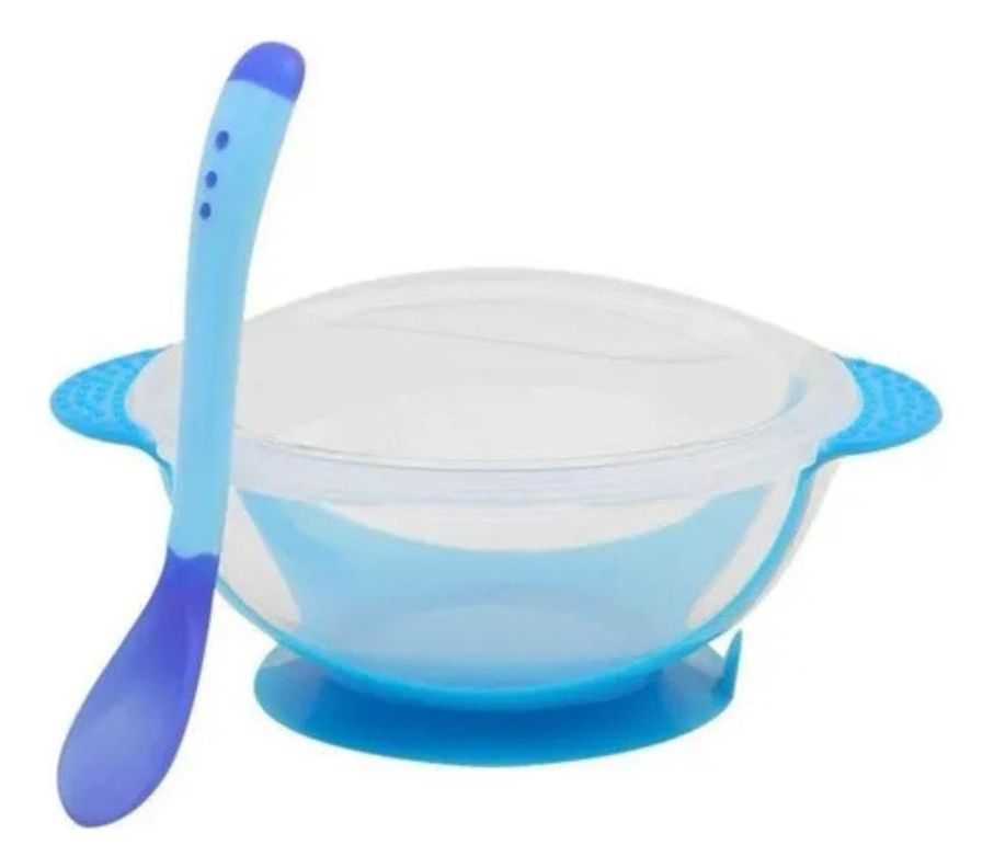 5 SET ALIMENTACION PLATO COMIDA INFANTIL CUCHARA BEBE LAU